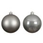 Shatterproof Bauble Mix – Soft Grey – 6 Pack